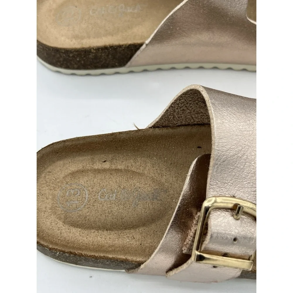 Kids Drew Slip-On Footbed Sandals Cat & Jack Rose Gold size 13